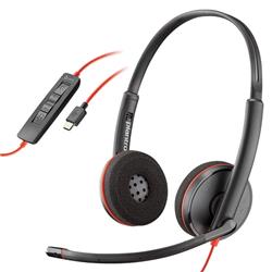 AURICULARES PLANTRONICS BLACKWIRE USB-C C3220 NEGRO